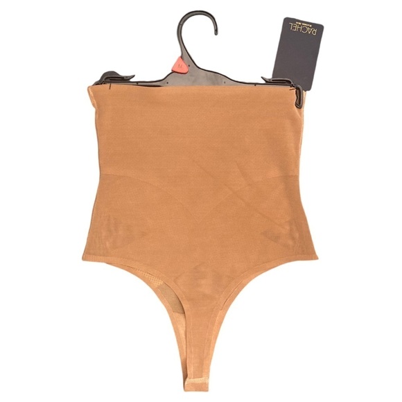 Rachel Roy NWT Shaping Thong High Rise Panty With Tummy Support in Mocha Size M - Picture 2 of 6